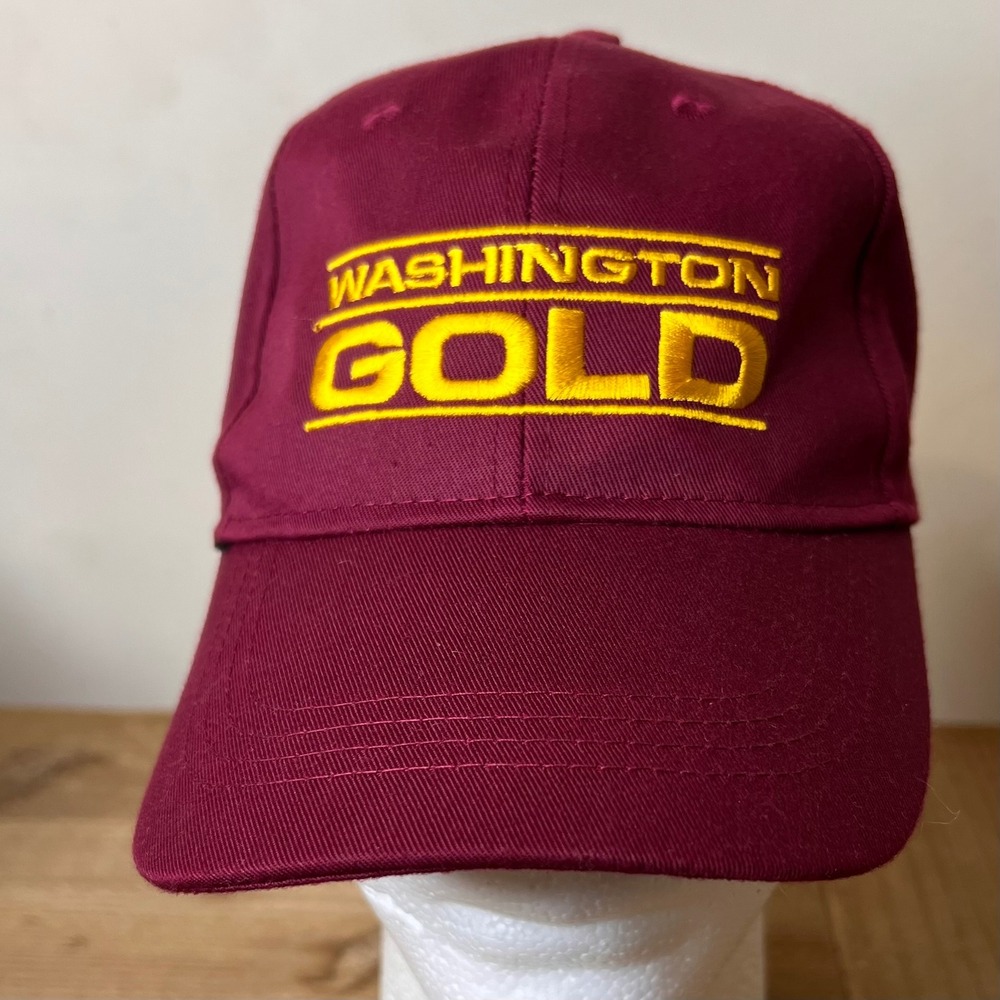 NFL Washington Gold Snapback Hat‎ Burgundy Yellow Embroidered Adjustable Cap